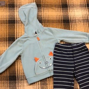 24 Month Monster Hoodie, Onesie and Pant Set